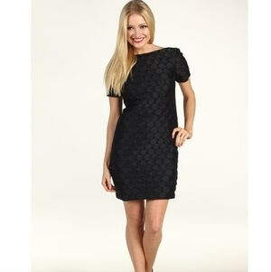 Muse black polkadot shift dress
